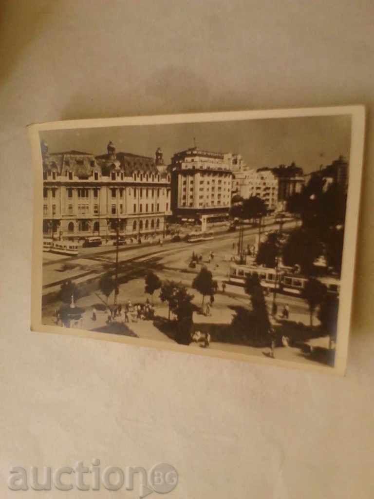 Postcard Bucharest Boulevard N. Blcescu 1956