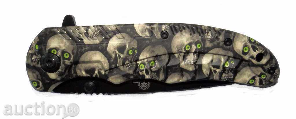 Folding knife BOKER PLUS 96/210 / Skulls / with price 14.50 BGN | € 7.41 Folding knife BOKER PLUS 96/210 / Skulls / with price 14.50 BGN | € 7.41