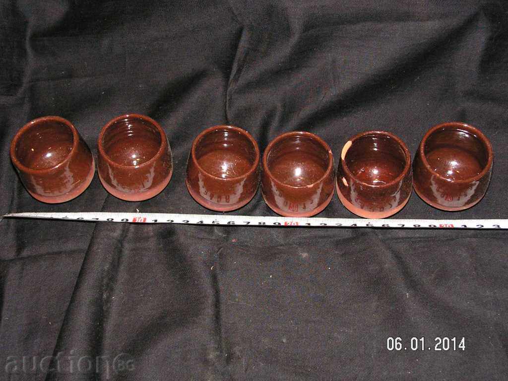 Аукцион 1727. СТАР БИТОВ СЕРВИЗ ЗА РАКИЯ ГЛАЗИРАНА КЕРАМИКА Аукцион 1727. СТАР БИТОВ СЕРВИЗ ЗА РАКИЯ ГЛАЗИРАНА КЕРАМИКА