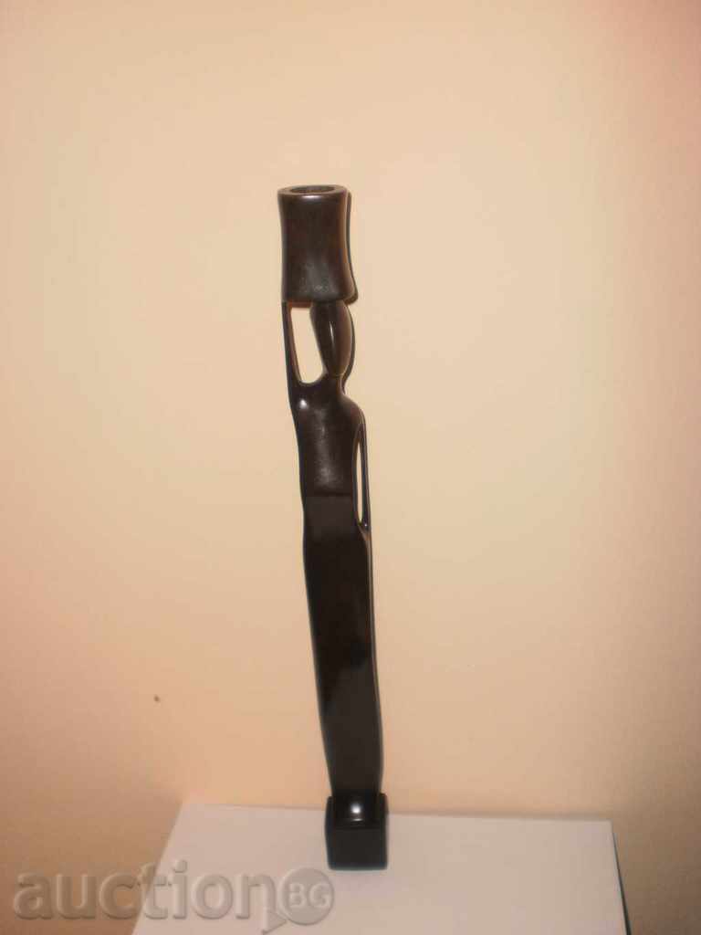 Elegant ebony candlestick with price 82.00 BGN | € 41.93 Elegant ebony candlestick with price 82.00 BGN | € 41.93