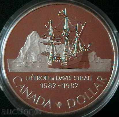 1 dollar 1987, Canada