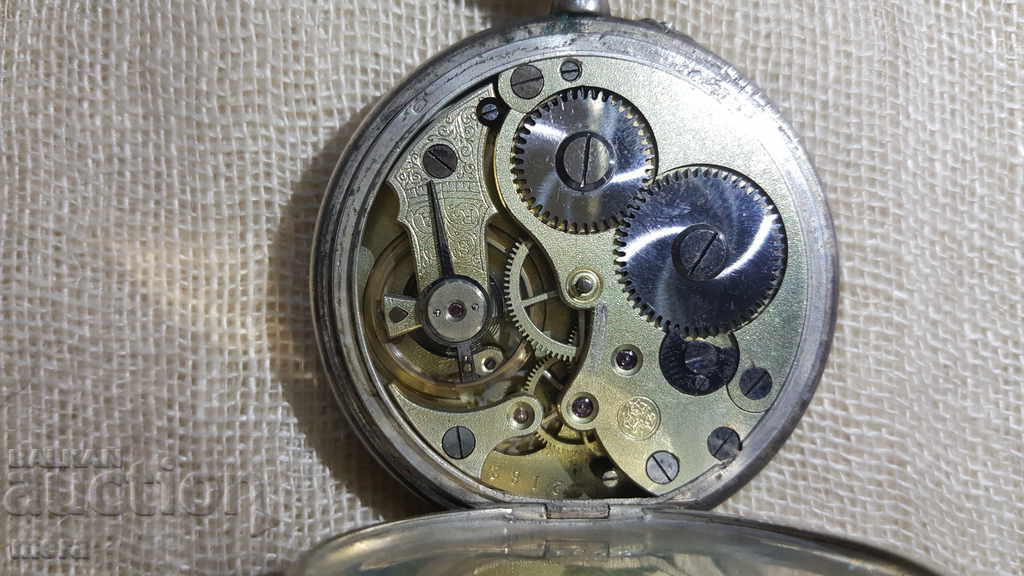 I sell a silver pocket Swiss watch - 7