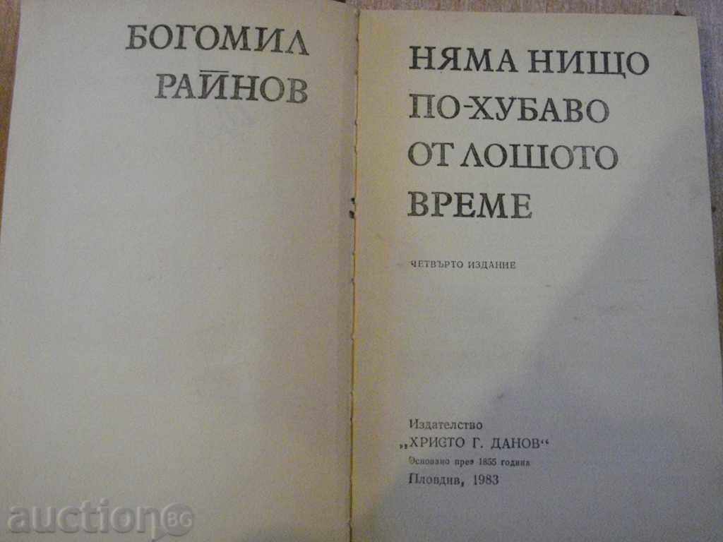 The book "There is nothing better than the bad weather-B.Raynov" -262 p with price 5.00 BGN | € 2.56 The book "There is nothing better than the bad weather-B.Raynov" -262 p with price 5.00 BGN | € 2.56