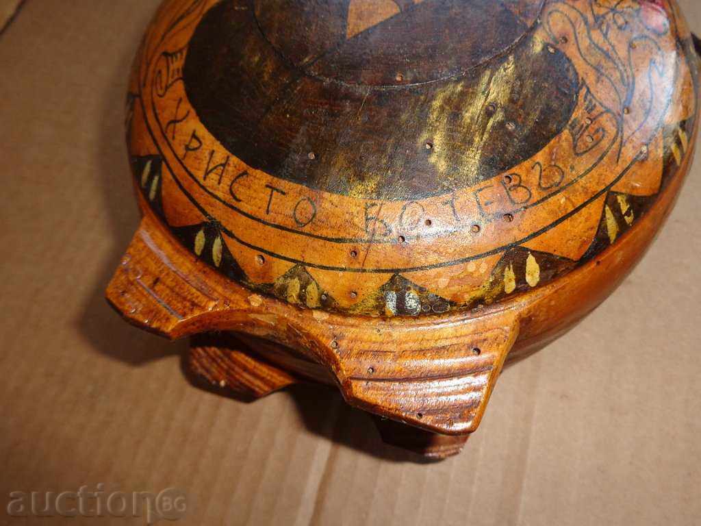 Old painted vase, bucket, barrel, crinkle - 5 Old painted vase, bucket, barrel, crinkle - 5