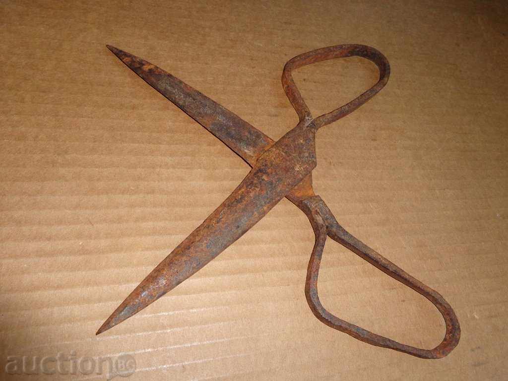 Old forged abadge scissors with price 39.00 BGN | € 19.94
