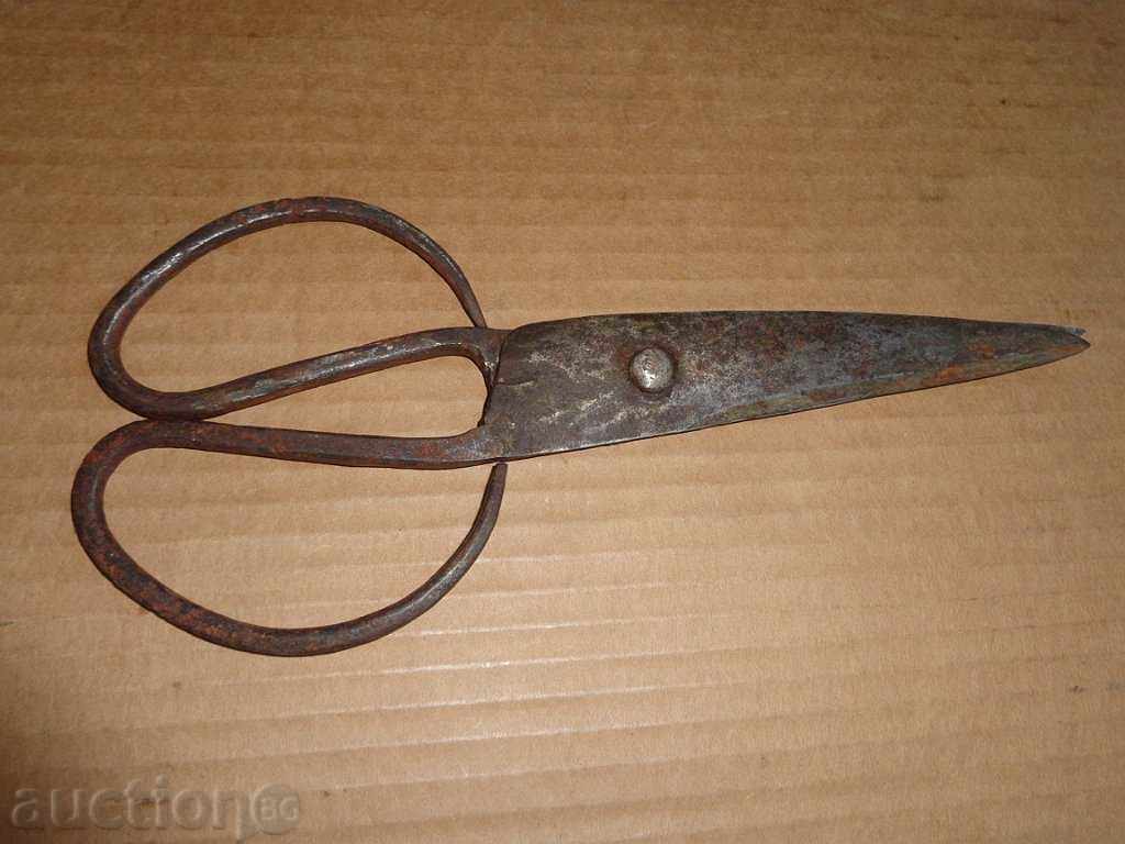 Стара кована абаджийска  ножица