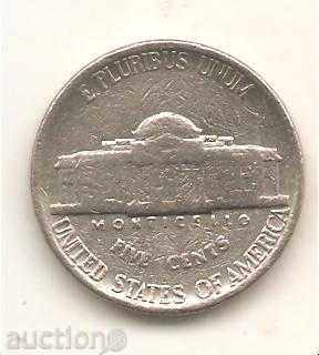 5 cents US 1985 D