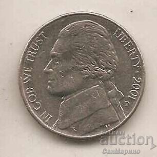 5 cents US 2002 D with price 0.50 BGN | € 0.26