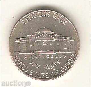 5  цента  САЩ  2002 г. D