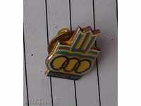 Insigna - Jocurile Mediteraneene - Atena 1991 - pin