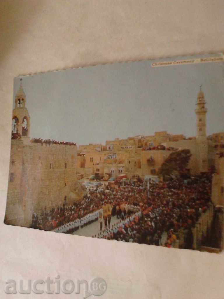 Postcard Jerusalem Bethlehem Christmas Ceremony
