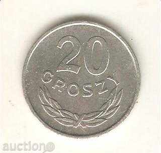 Polonia + 20 penny 1963