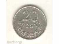 Polonia + 20 penny 1963