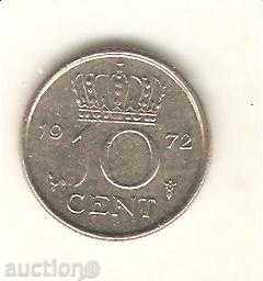 + Netherlands 10 cents 1972