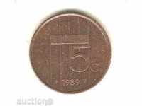 +Холандия  5  цента  1989 г.