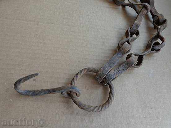 Livrarea lanț semineu forjate manual, cu lanț, fier forjat Livrarea lanț semineu forjate manual, cu lanț, fier forjat