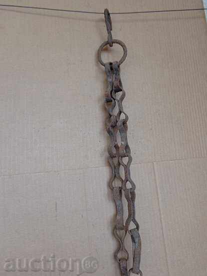 lanț semineu forjate manual, cu lanț, fier forjat - 6 lanț semineu forjate manual, cu lanț, fier forjat - 6