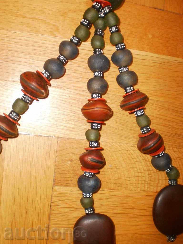 Wall decoration with ceramics and exotic seeds from Africa-2 with price 73.00 BGN | € 37.32