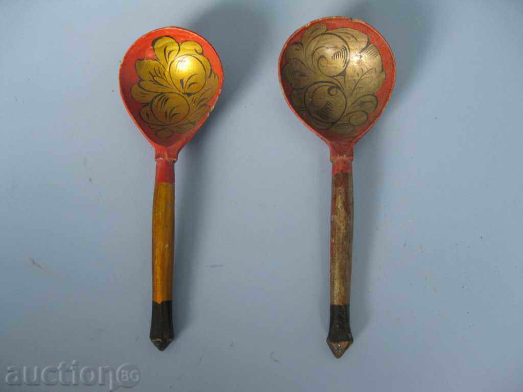 Russian wooden spoons