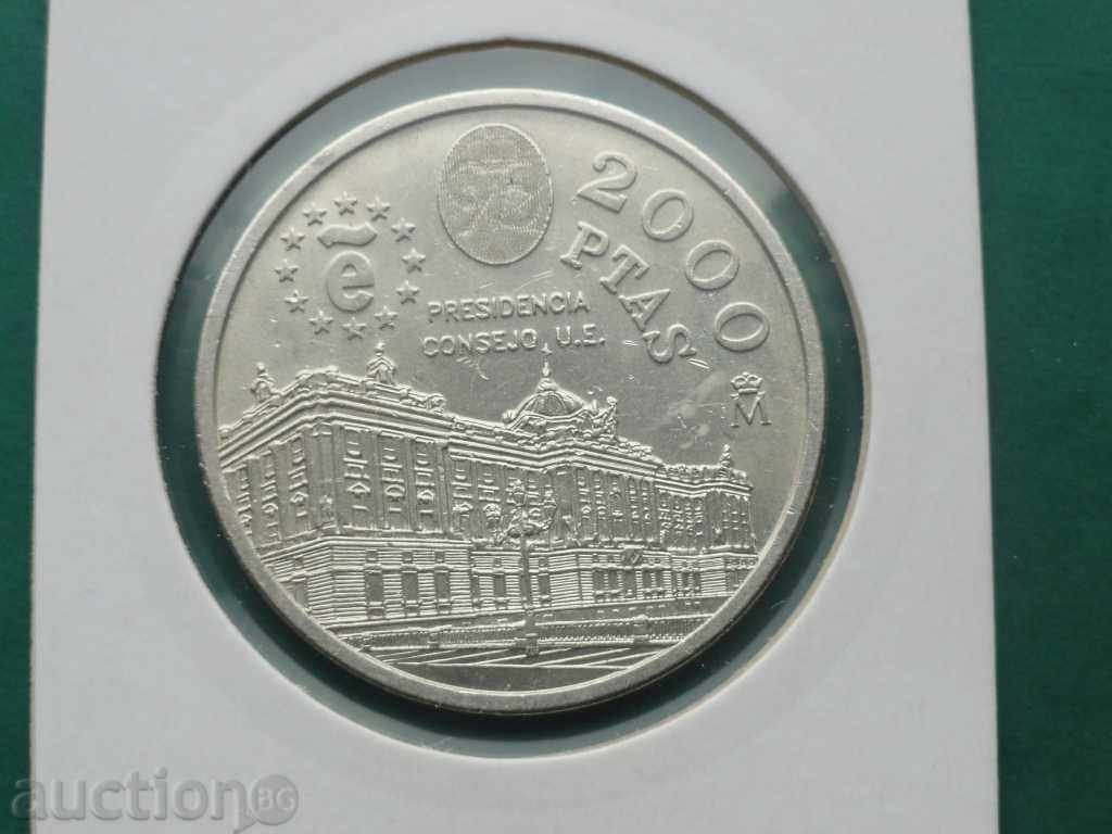Spain 1995 - 2000 pesetas with price 58.00 BGN | € 29.65 Spain 1995 - 2000 pesetas with price 58.00 BGN | € 29.65