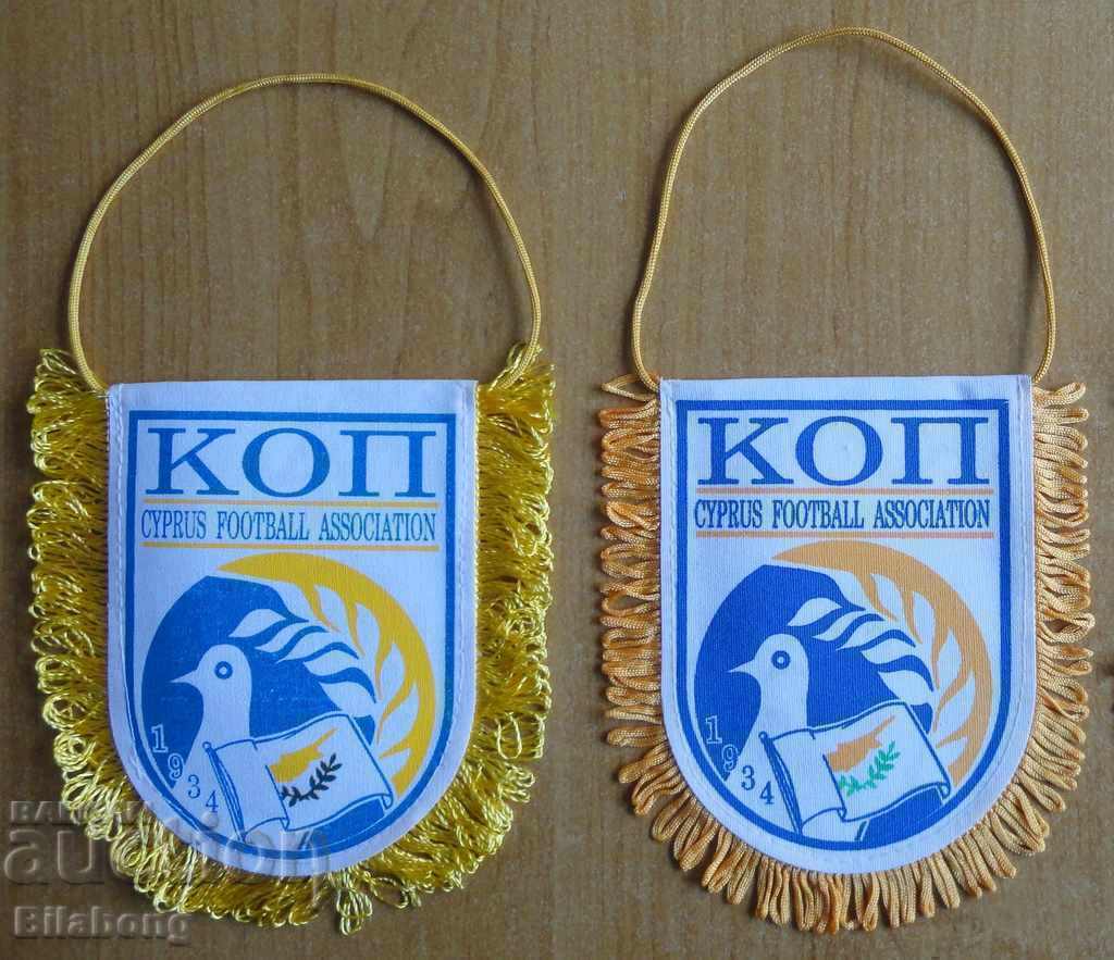 2 different Cyprus Football Federation flags