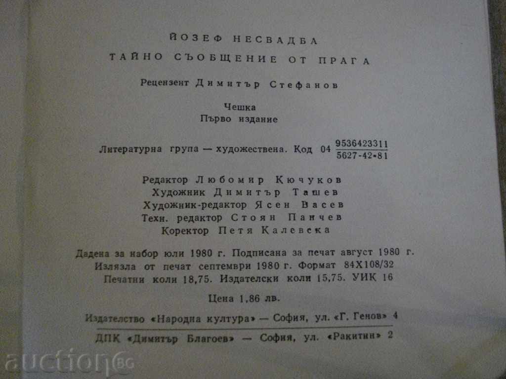 "Mystery Message from Prague - Josef Neswada" - 298 pp. - 5 "Mystery Message from Prague - Josef Neswada" - 298 pp. - 5