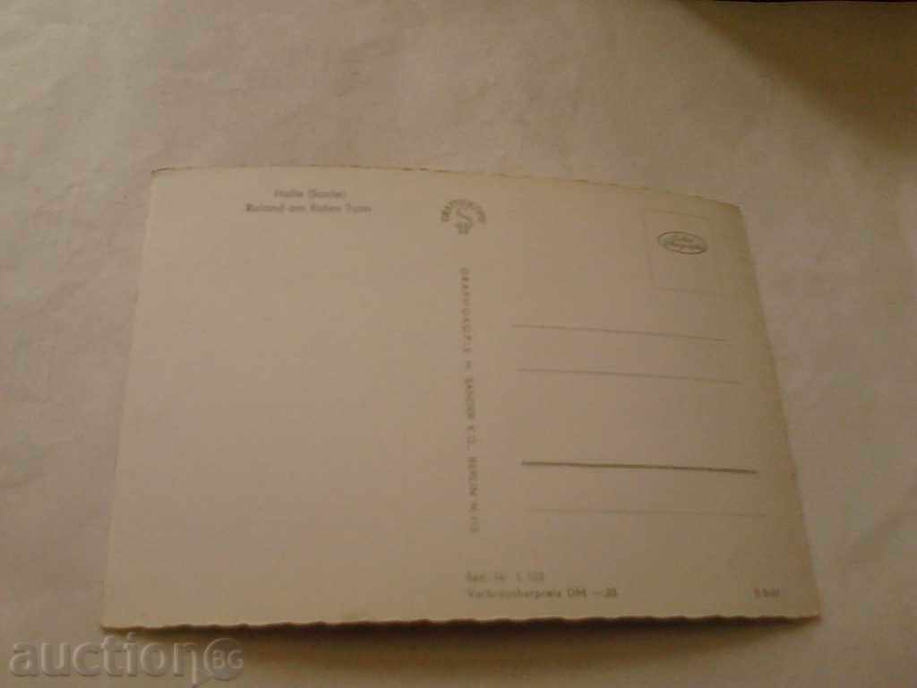 Postcard GDR Halle Roland am Roten Turm with price 0.45 BGN | € 0.23 Postcard GDR Halle Roland am Roten Turm with price 0.45 BGN | € 0.23