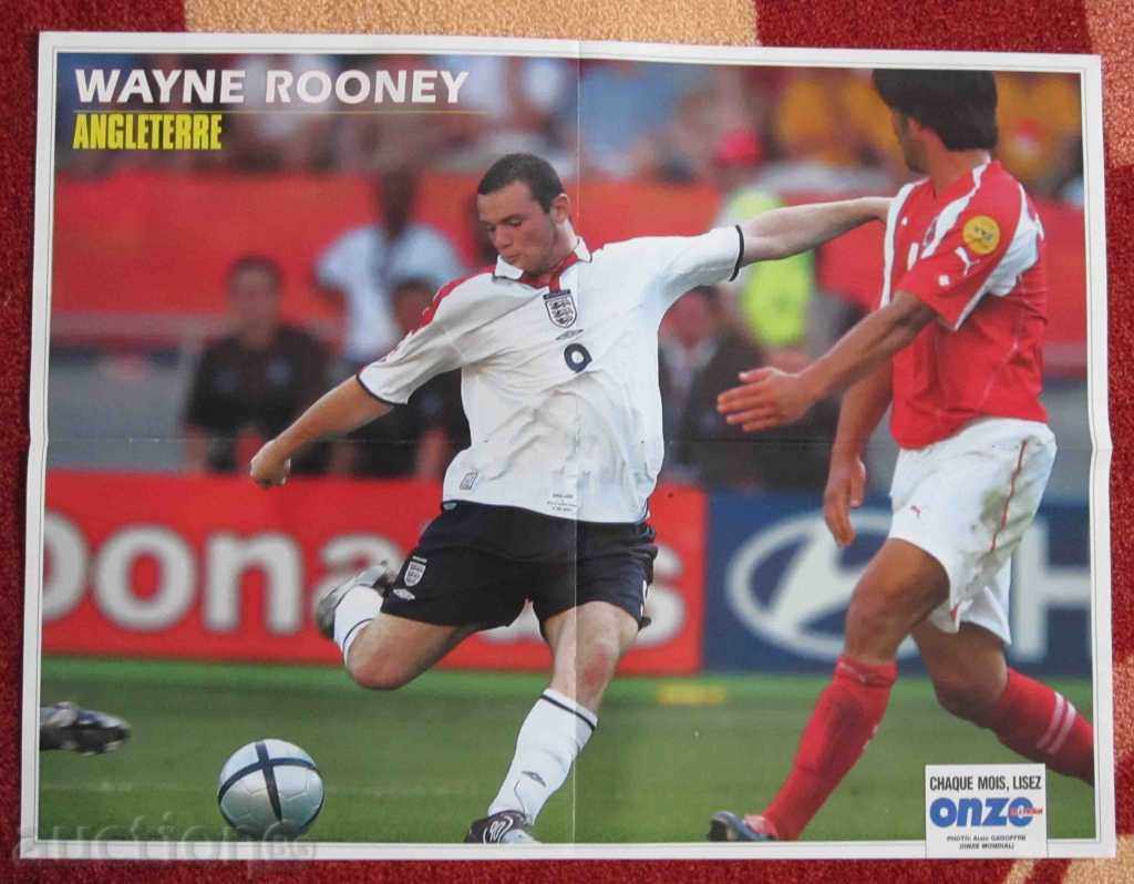 poster de fotbal Ronaldo Rooney cu preț 4.00 BGN | € 2.05
