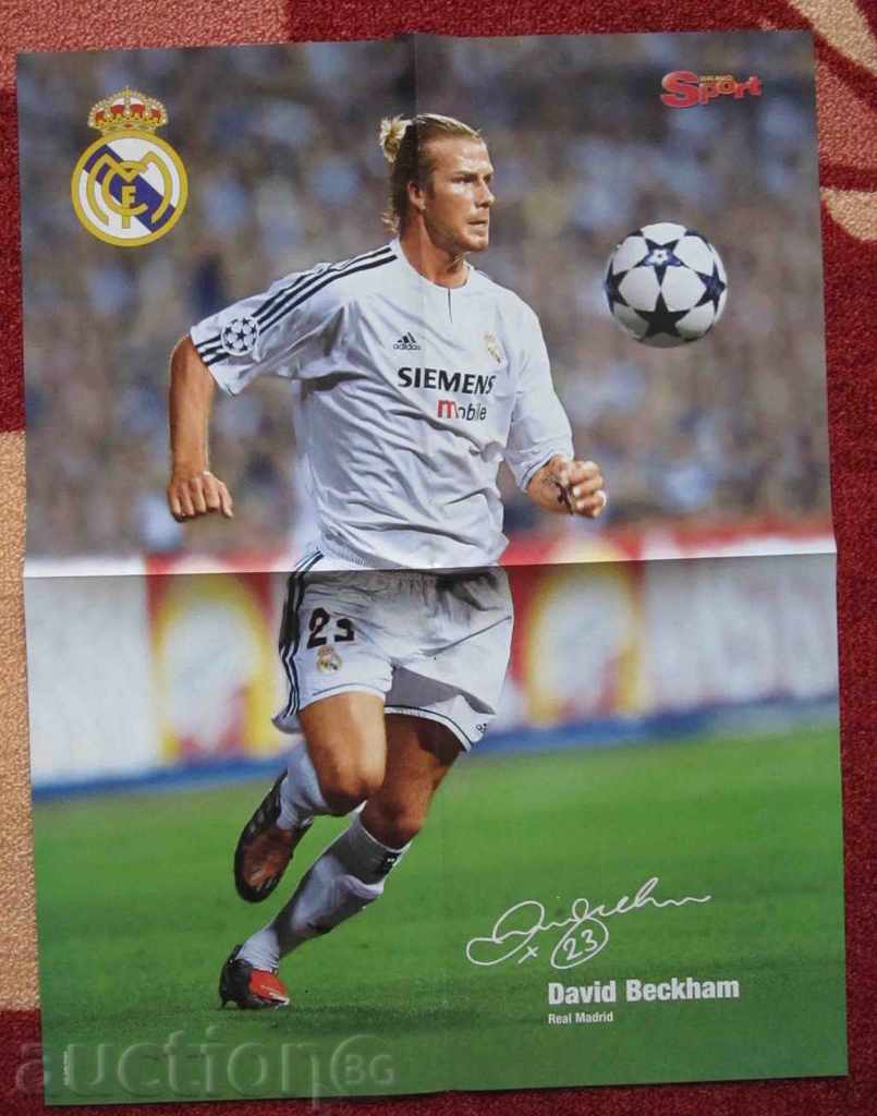 football poster Beckham with price 6.00 BGN | € 3.07 football poster Beckham with price 6.00 BGN | € 3.07