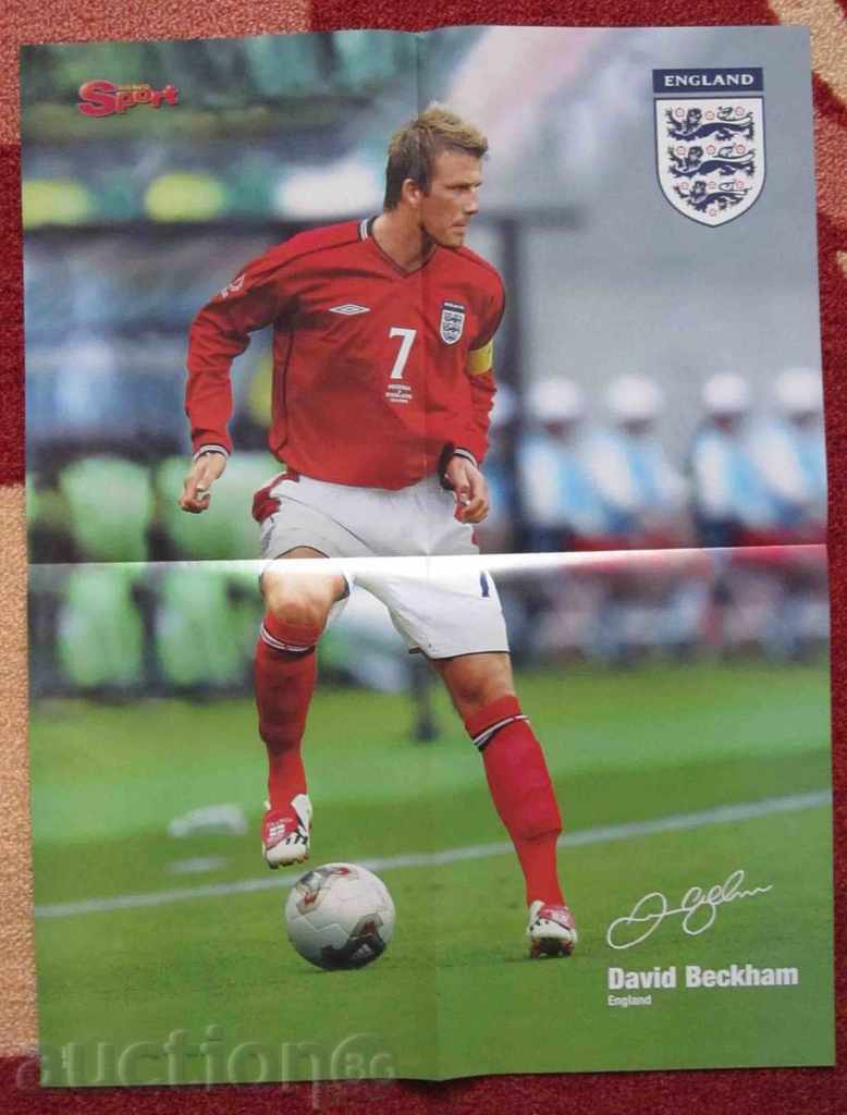 Beckham poster fotbal