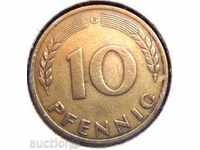 Γερμανία 10 pfennig - 1949 G