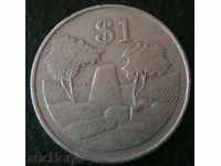 1 USD 1980, Zimbabwe