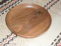 PLATE walnut wood 1