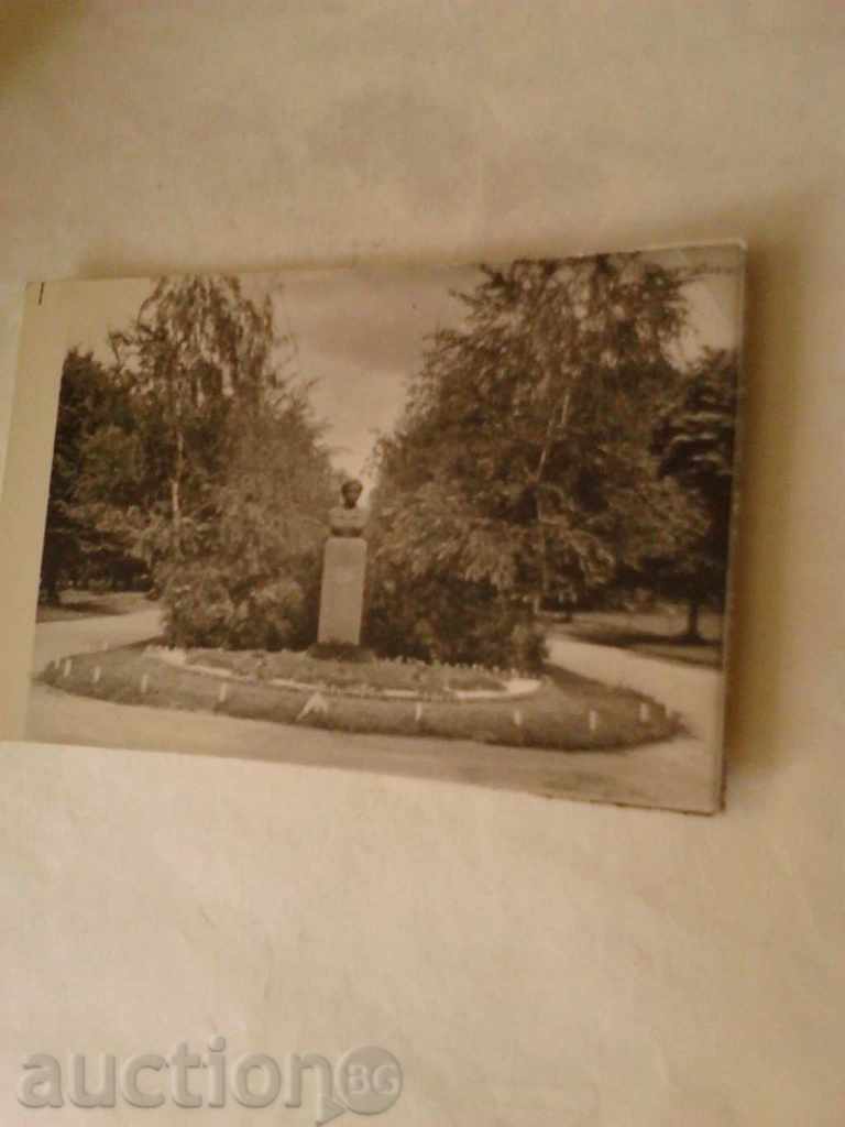 Old photo The monument of Vela Peeva