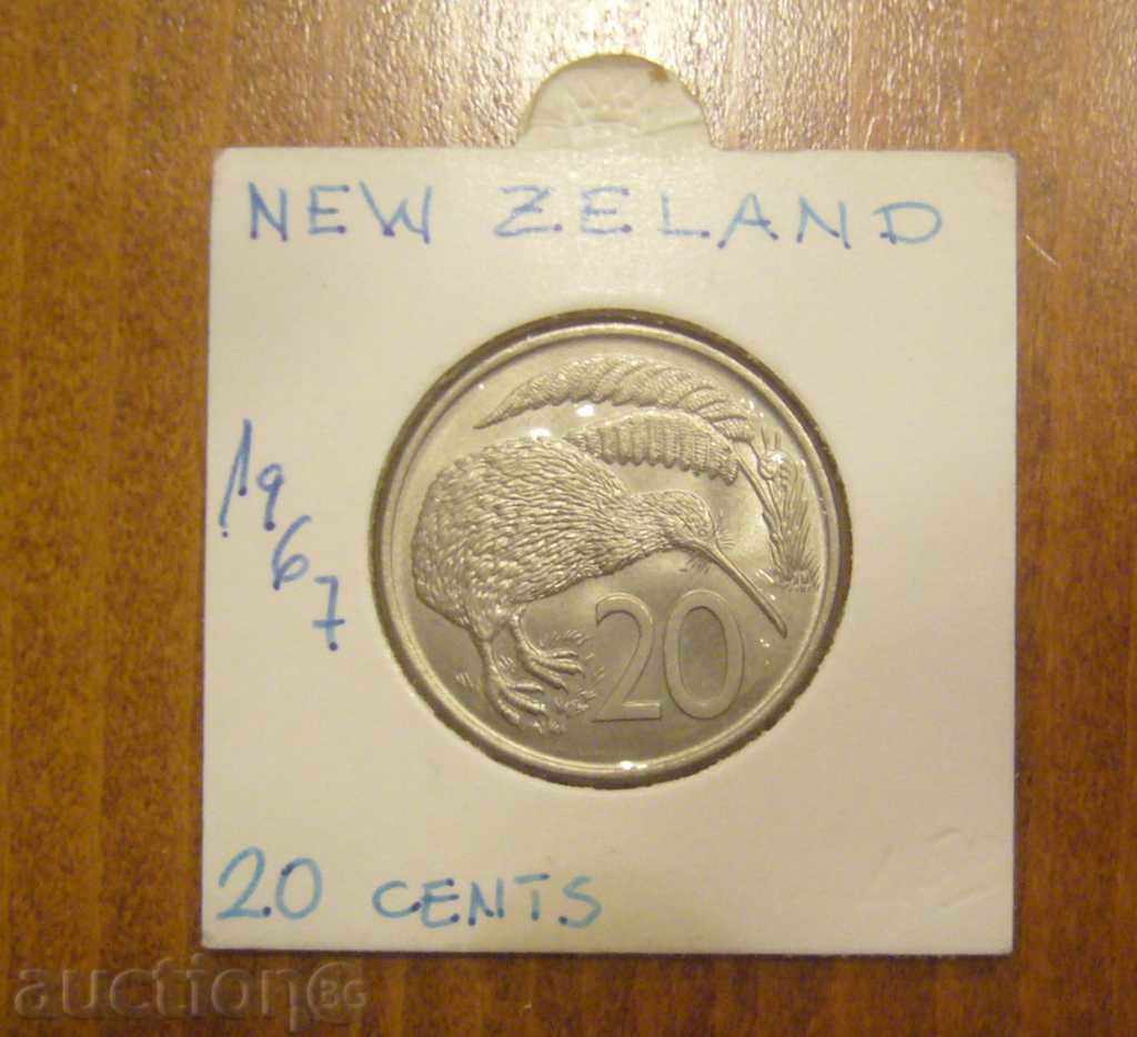 20 cents 1967 NEW ZEALAND
