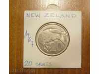 20 de cenți 1967 NOUA ZEELANDĂ