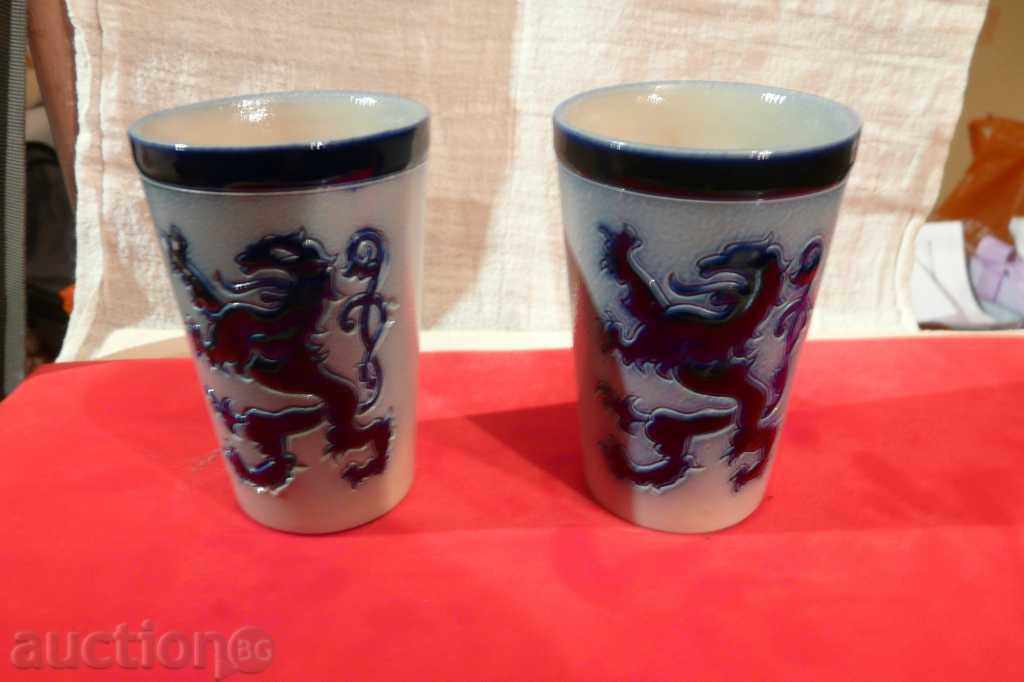 cups for wine-ceramics 2pcs.