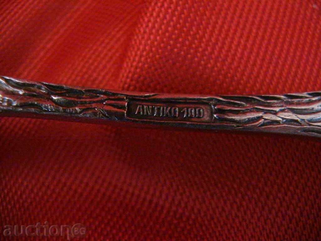 DESSERT CUTLERY, SILVER-PLATED, ROSE PRINTING, stamp - 7