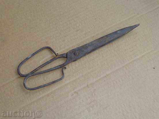 Аукцион Стара ръчно кована ножица, ковано желязо