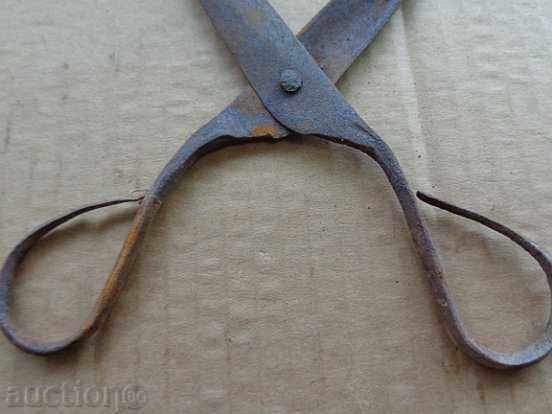 Old hand forged scissors, wrought iron - 6 Old hand forged scissors, wrought iron - 6