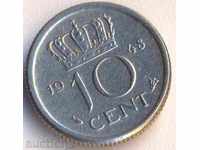 Холандия 10 цента 1948 година
