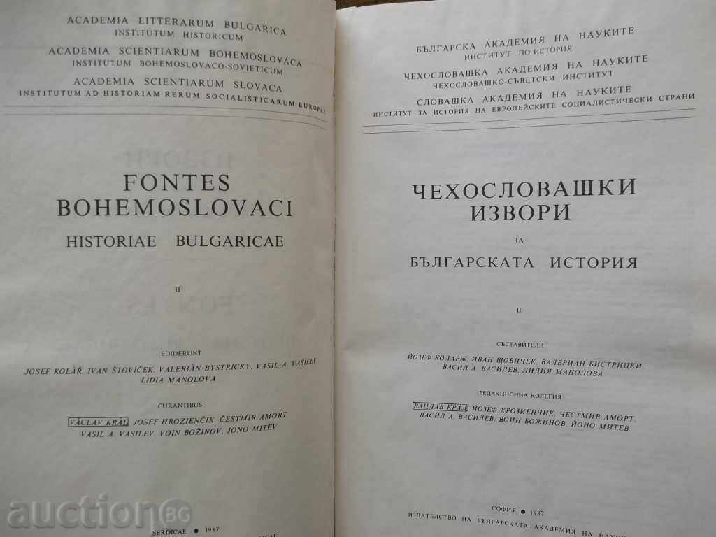 Sources for Bulgarian history. Volume 27: Czechoslovak springs with price 25.00 BGN | € 12.78 Sources for Bulgarian history. Volume 27: Czechoslovak springs with price 25.00 BGN | € 12.78