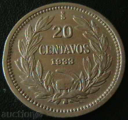 20 cent 1933, Chile