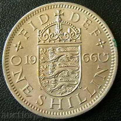 1 shilling 1966, United Kingdom
