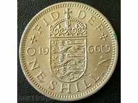 1 шилинг 1966, Великобритания