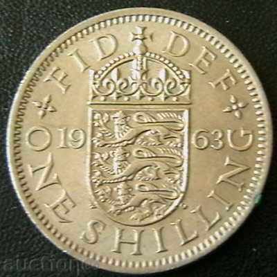 1 shilling 1963, Marea Britanie
