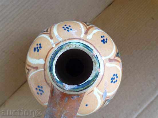 Old painted pitcher, dalwa, pot, pottery - 5 Old painted pitcher, dalwa, pot, pottery - 5