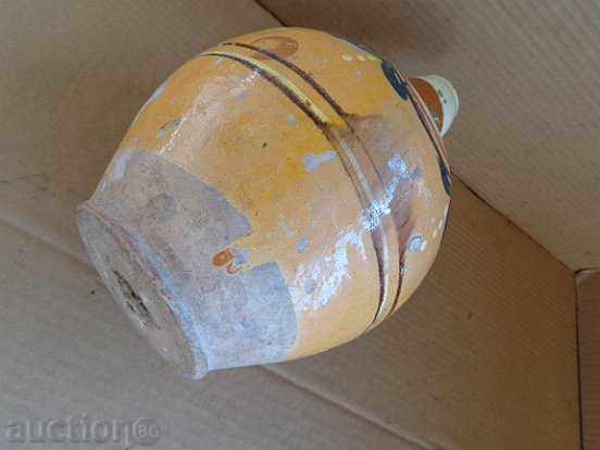 Old painted pitcher, dalwa, pot, pottery - 6 Old painted pitcher, dalwa, pot, pottery - 6
