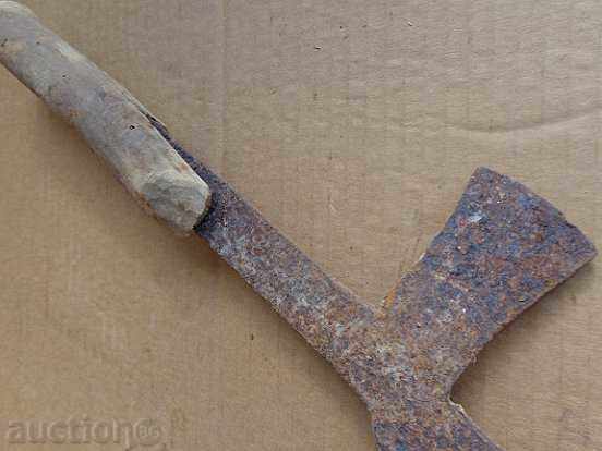 Auction  Old hand-made fork, wrought iron, chopper