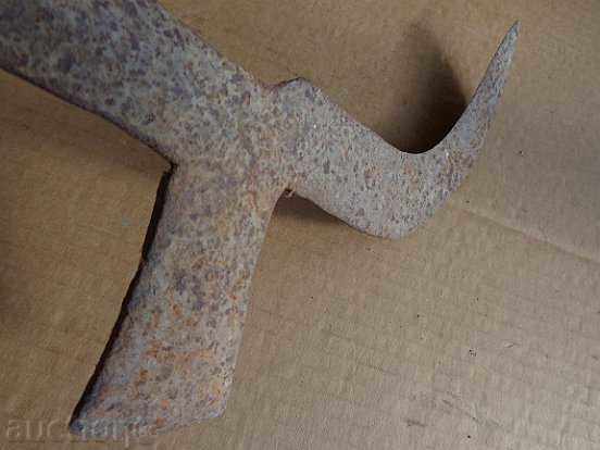 Delivery of Old hand-made fork, wrought iron, chopper